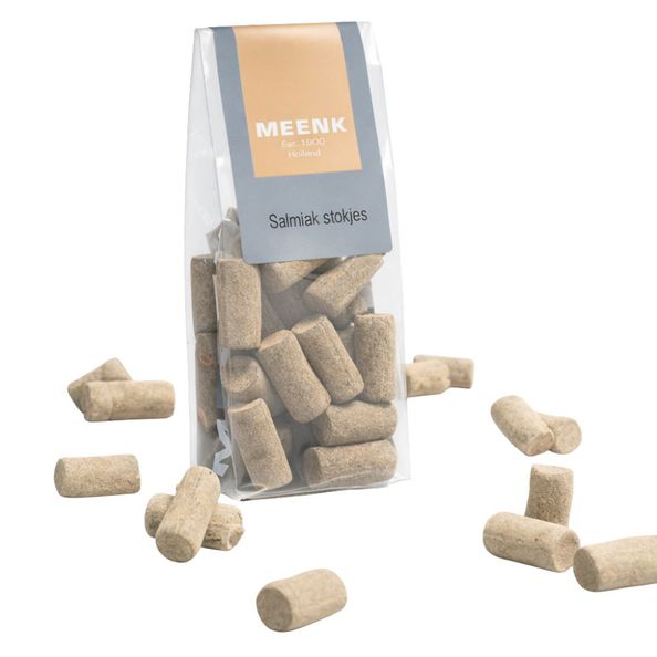 Meenk salmiakstokjes zakje 150 gr