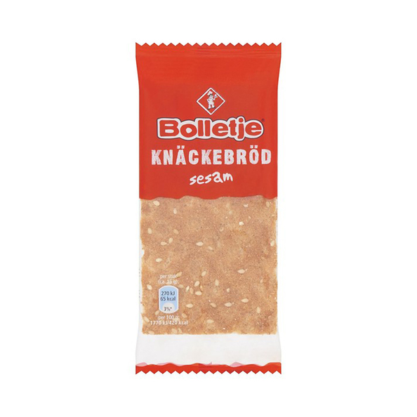 Knackebrood sesam per stuk verpakt 15gr. a72