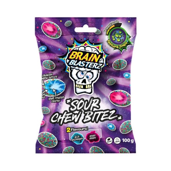 Brain blasterz chew bites zakje 100 gr