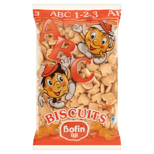 Bofin ABC letters&cijfers koekjes 400gr. a12