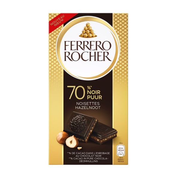 Ferrero rocher tablet dark 90 gr