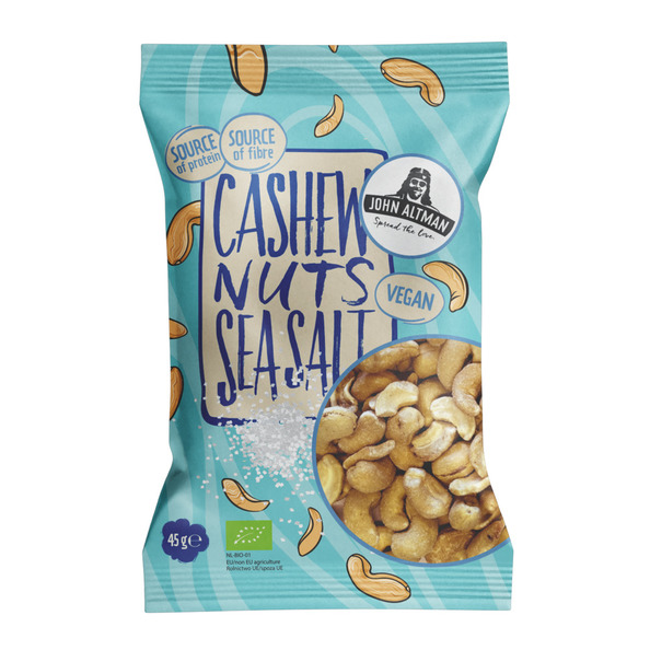 John Altman organic sea salt cashew nuts 45 gr