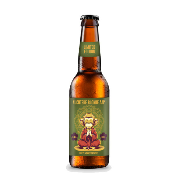 Guilty monkey nuchtere blonde aap 33 cl