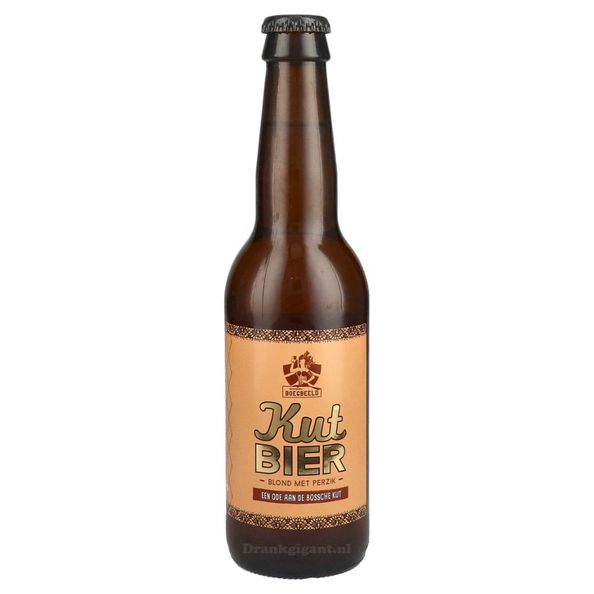 Boegbeeld kutbier met stijl blond met perzik fles 33 cl