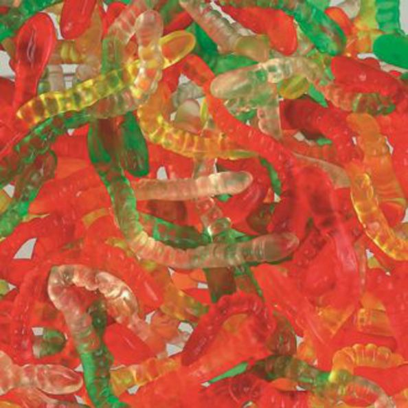 Haribo gloeiwormen 3kg.