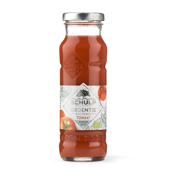 Schulp 100% biologische tomatensap flesje 20 cl