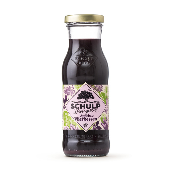 Schulp appel & vlierbessensap biologisch flesje 20 cl