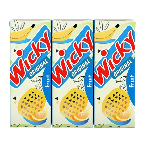Wicky drink fruit pakje 20 cl 6-pack