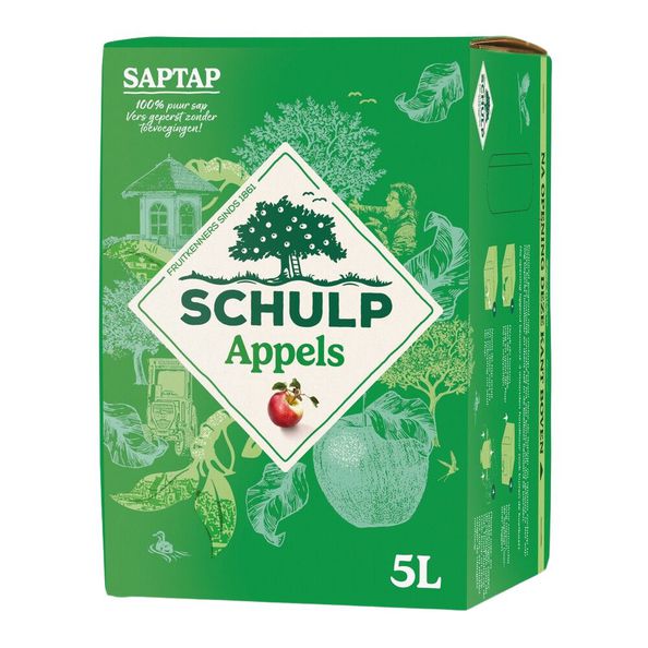 Schulp saptap appel 5 liter