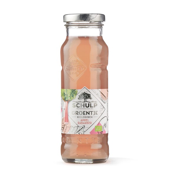 Schulp appel & rabarbersap biologisch flesje 20 cl