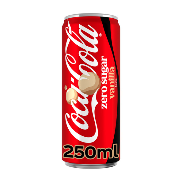 Coca-Cola zero sugar vanilla blik 250 ml 6x4-pack