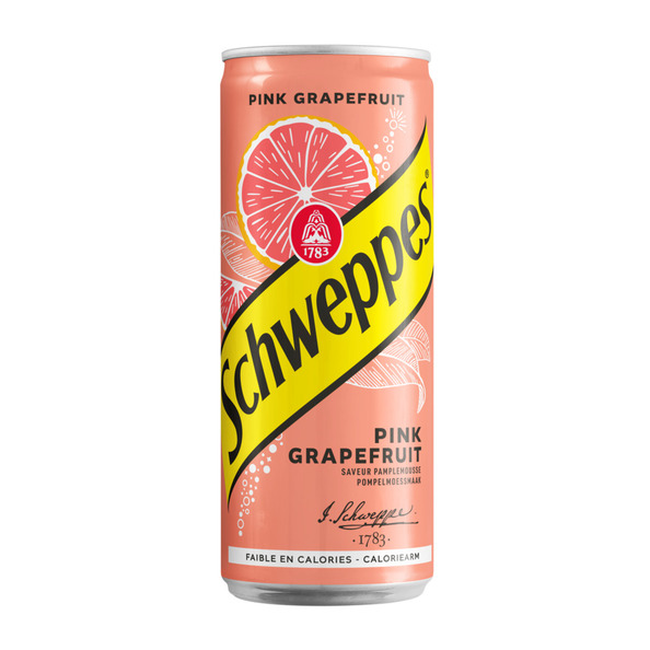 Schweppes pink grapefruit blik 33 cl