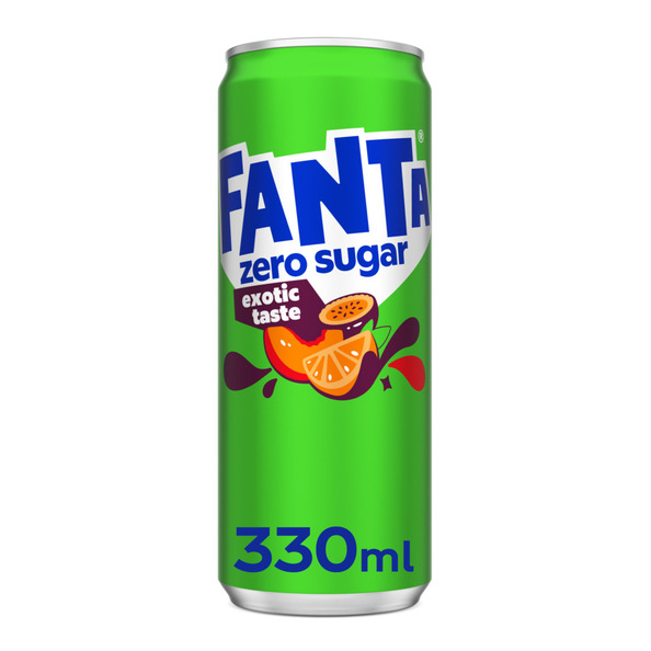 Fanta exotic zero sugar blik 33 cl