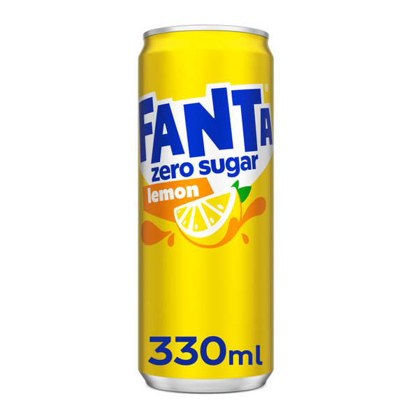 Fanta lemon zero sugar blik 33 cl