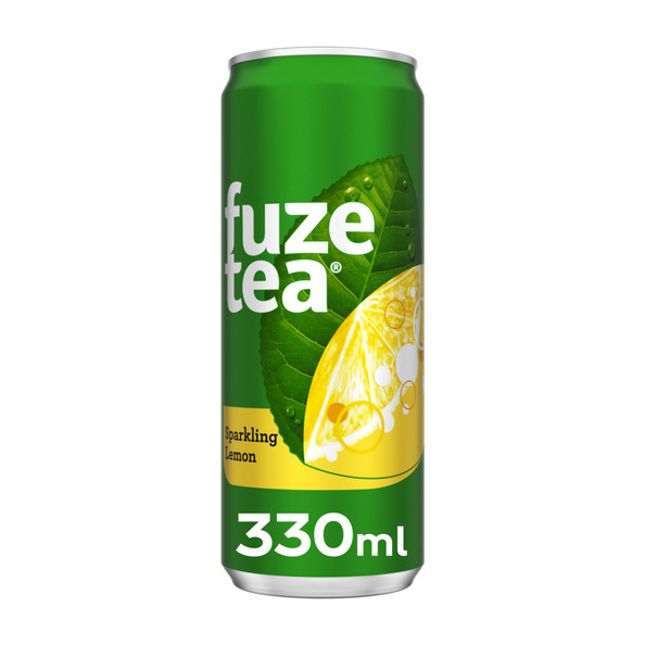 Fuze Tea sparkling black tea blik 33 cl