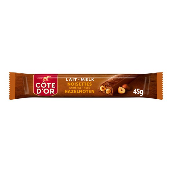 Cote d'or reep melk hazelnoten 45 gr