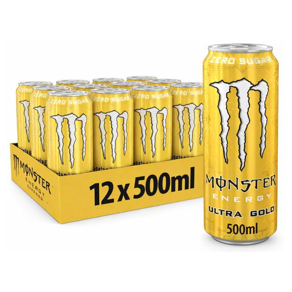 Monster energy ultra gold zero blik 0.5 liter