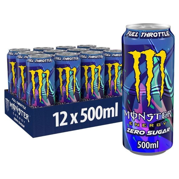 Monster energy Full Throttle zero sugar blik 0.5 liter