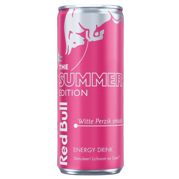 Red bull summer witte perzik blik 250 ml