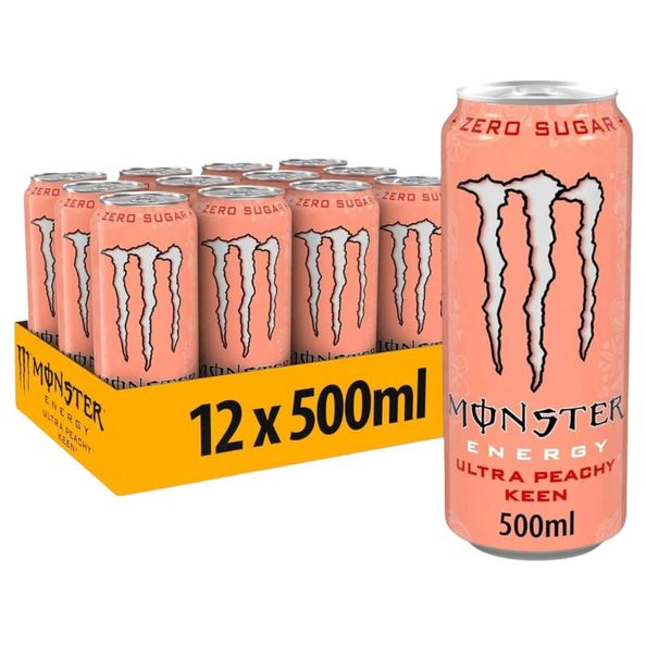 Monster ultra peachy keen blik 0.5 liter