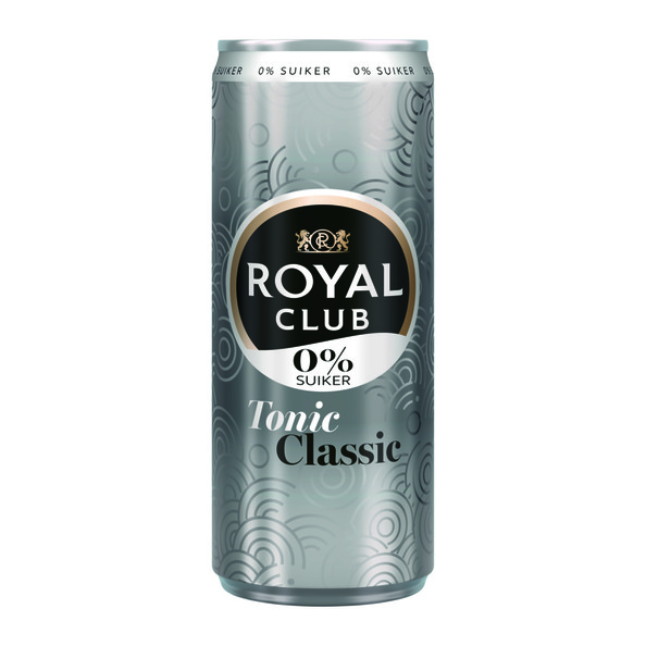 Royal club tonic classic 0% blik 25 cl