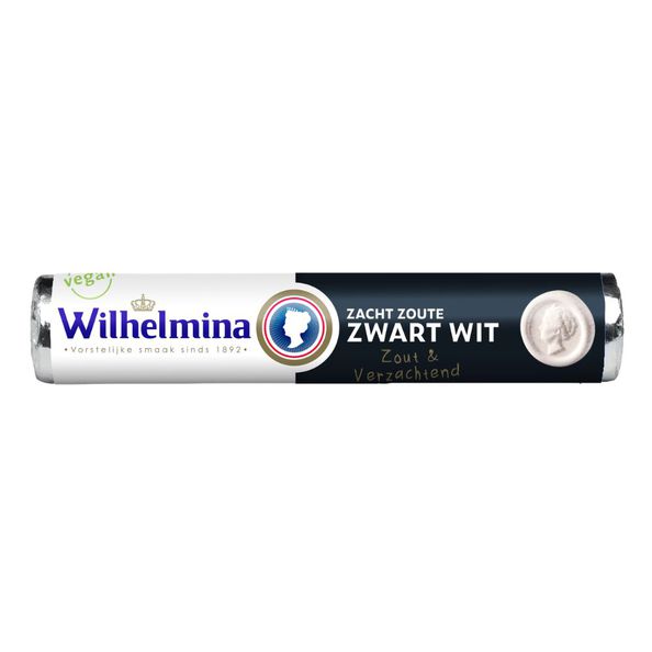 Wilhelmina zwart wit vegan rol 39 gr