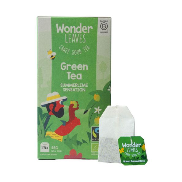 Wonder Leaves bio FT green tea lime 1.8 gr