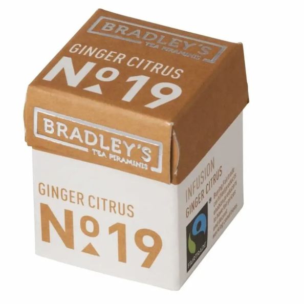 Bradley's piramini thee ginger citrus 2 gram N.19