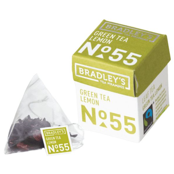 Bradley's piraminis green tea lemon 2 gram N.55