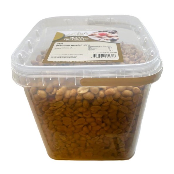 Chef's delicious gezouten parelpinda's 3 kg