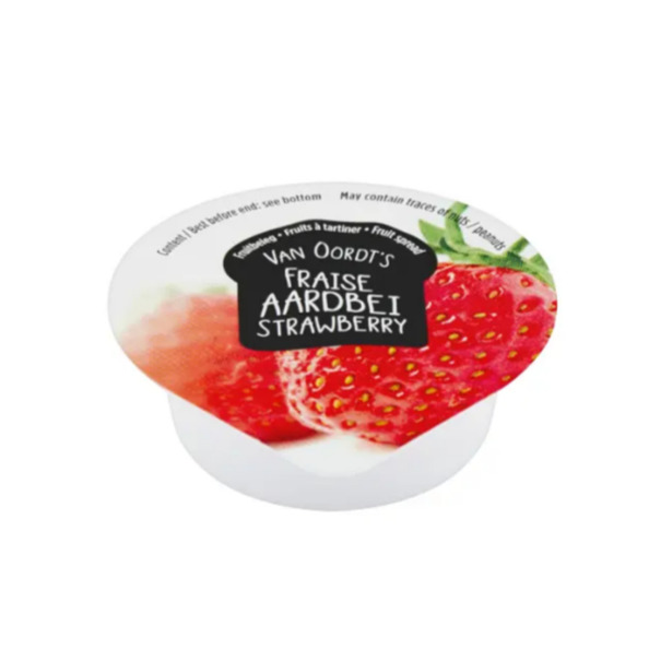 Van oordt jam aardbei cups 15 gr