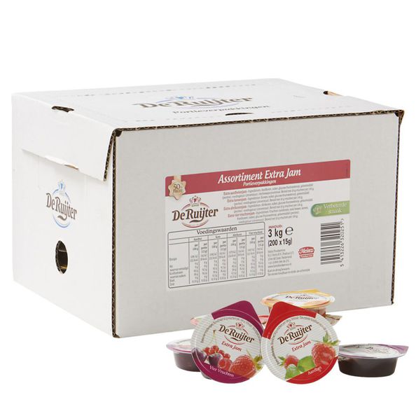 De ruijter jam assortiment 50% 15 gr