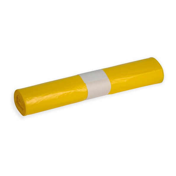 Afvalzak geel 70x110cm T30 15x20st