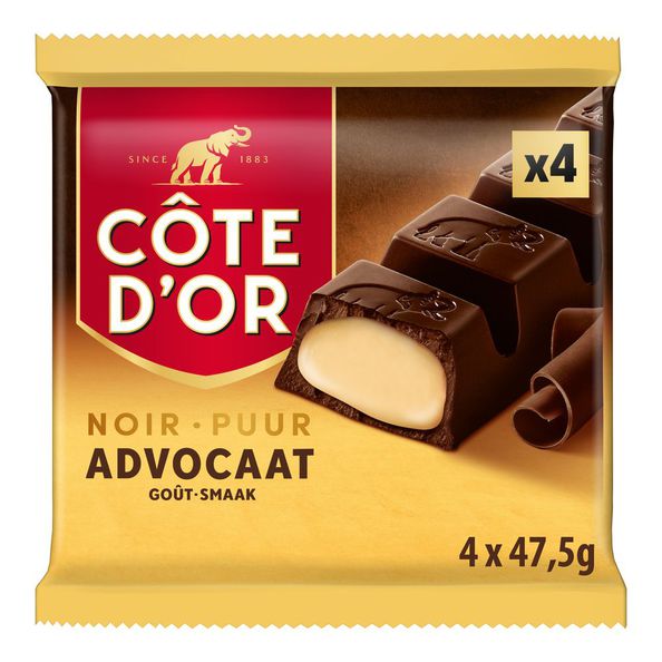 Cote d'or advocaatreep 4x47.5 gr