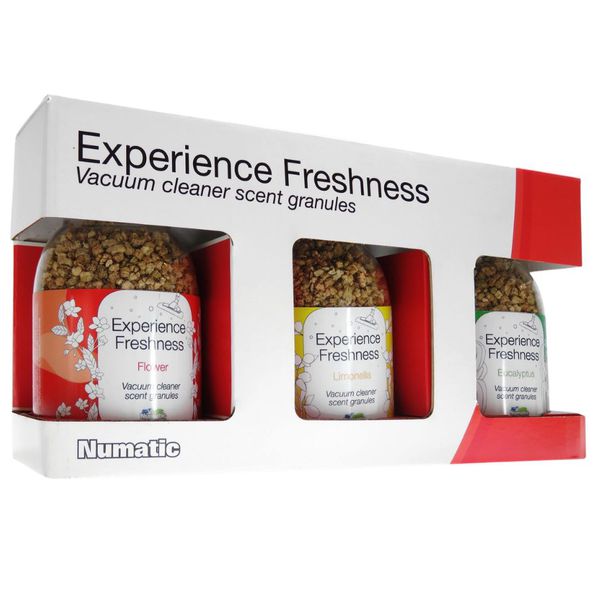 Numatic stofzuiger geurkorrels eucalyptus/flower/limonella 250gr a3