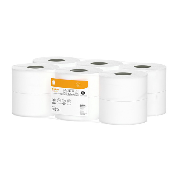 Satino HiCycle JT toiletpapier centerfeed 180 meter x 12