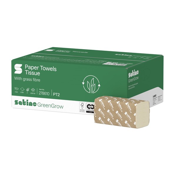 Satino PT2 GreenGrow handdoekje 2-laags 20.6x24cm 3750 stuks