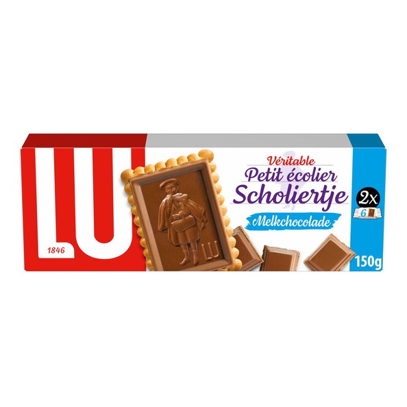 Lu scholiertje melk 150 gr