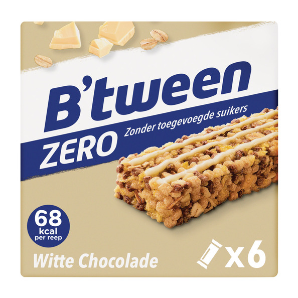 Hero b'tween zero witte chocolade 20 gr 10 x 6 pack