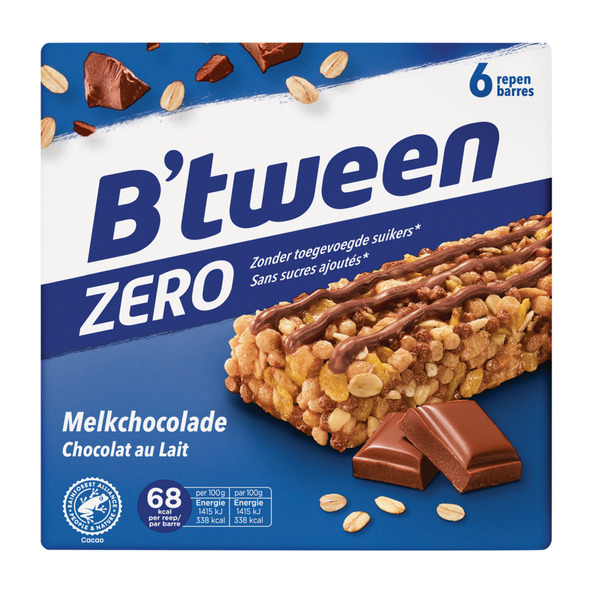 Hero b'tween zero melkchocolade 20 gr 10x6pack
