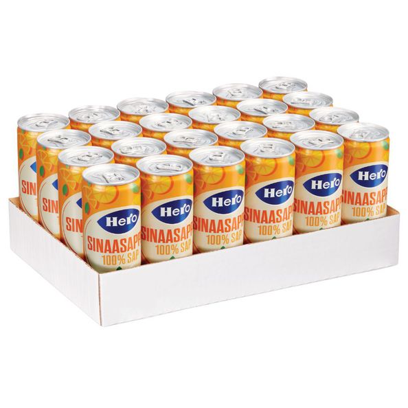 Hero small sinaasappelsap blik 250 ml