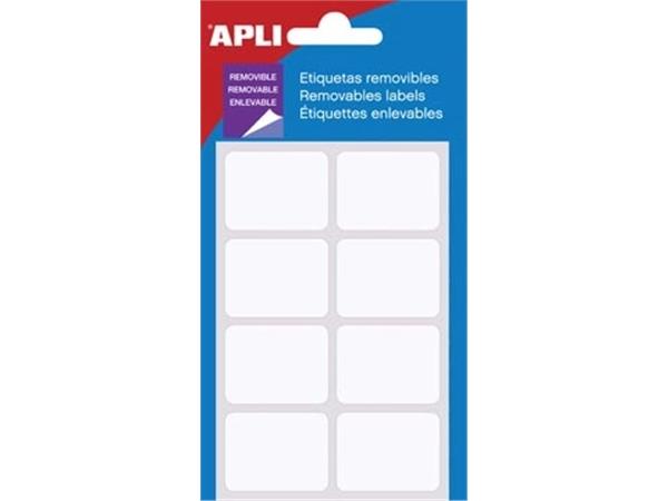 Apli afneembare witte etiketten ft 25 x 40 mm (b x