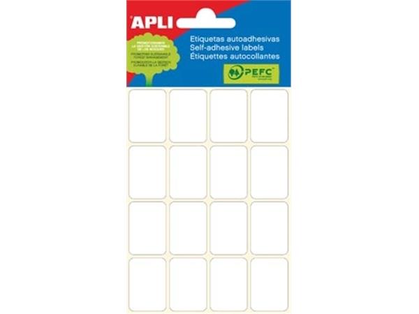 Apli witte etiketten ft 19 x 27 mm (b x h), 96 stu
