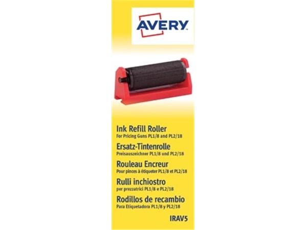 Avery IRAV5 inktrol zwart, doosje van 5 stuks