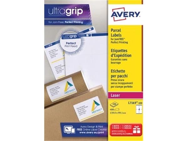 Avery L7169, Verzendetiketten, Laser, Ultragrip, w