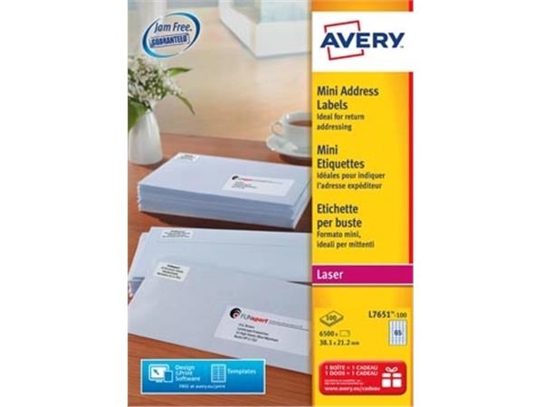Avery L7651, Verzendetiketten, Laser, Ultragrip, w