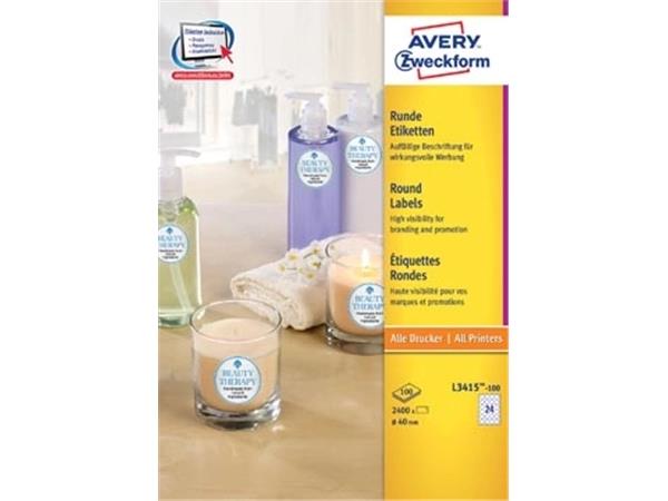 Avery Zweckform L3415-100 ronde etiketten, diamete