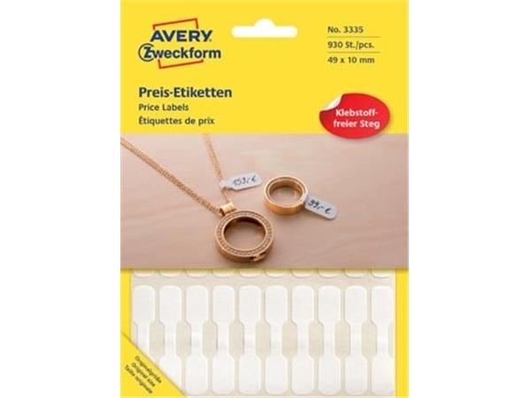 Avery juweliersetiketten, blister met 924 etikette