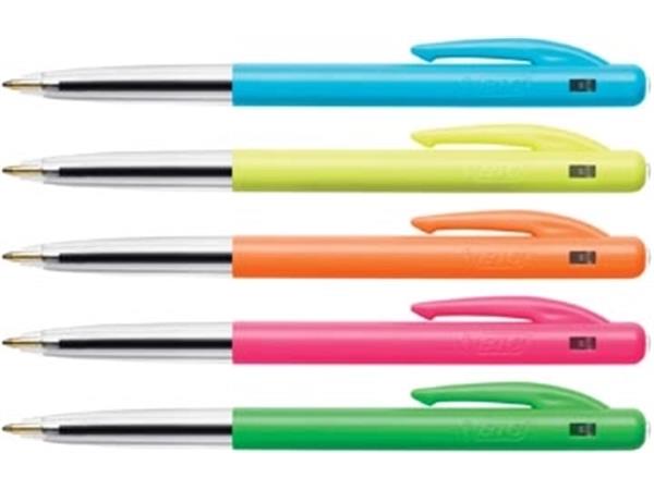 Bic balpen M10 Clic Pastel, doos van 50 stuks