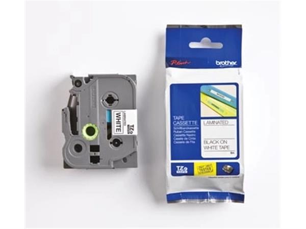 Brother TZe tape voor P-Touch 36 mm, zwart op wit
